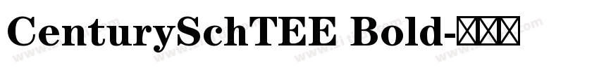 CenturySchTEE Bold字体转换 CenturySchTEE Bold字体转换